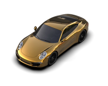 modern araba siyah arka planda izole edilmiş. 3d illüstrasyon