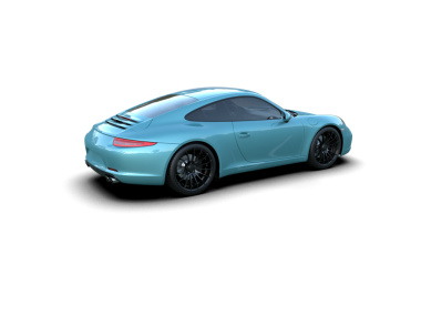 Stüdyo ortamında daha az genel bir konsept arabanın 3 boyutlu çizimi