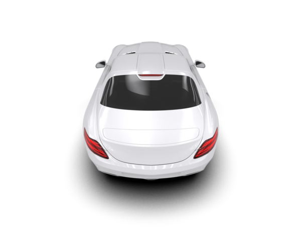 araba beyaz arkaplanda izole edildi