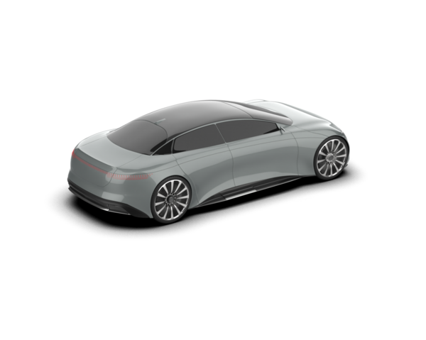 gerçekçi modern siyah araba