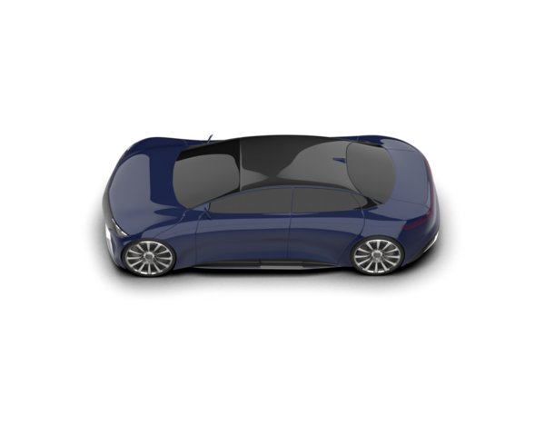 Modern araba beyaz üzerine. 3d oluşturma