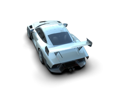 modern beyaz araba koyu arkaplanda