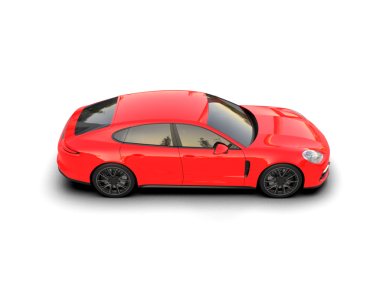 Bir spor arabanın 3 boyutlu canlandırması