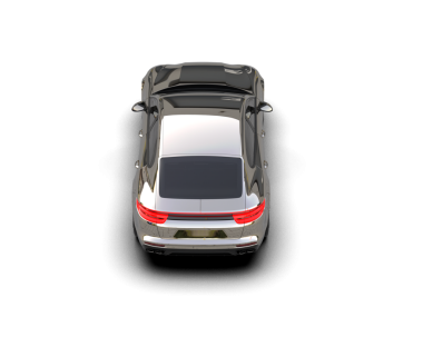 Modern araba arka planda izole edilmiş. 3d oluşturma