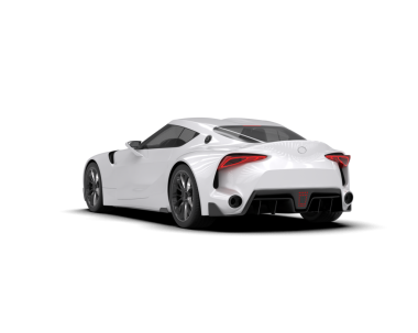 modern spor araba beyaz arka planda izole