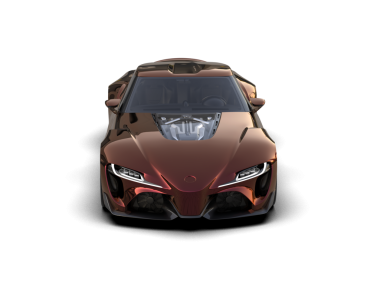 beyaz arka planda modern araba