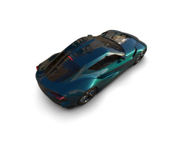 Siyah arka planda modern araba