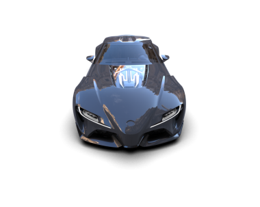 Daha az genel bir konsept arabanın 3 boyutlu çizimi