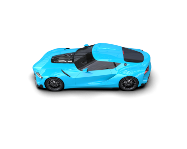 mavi modern araba izole edilmiş