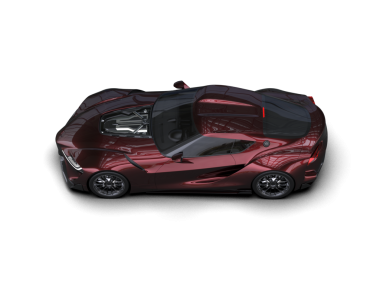 Modern araba arka planda izole edilmiş. 3D görüntüleme - illüstrasyon