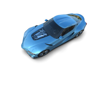 araba siyah arkaplanda izole edildi