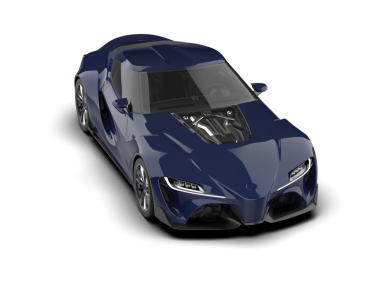 Siyah arka planda modern araba