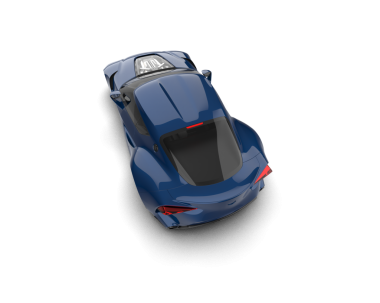 Modern araba arka planda izole edilmiş. 3d oluşturma