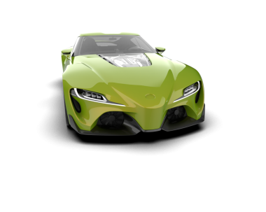 modern araba beyaz arka planda 3 boyutlu görüntüleme