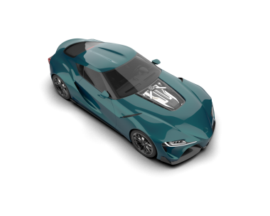 Modern lüks araba beyaz zemin üzerine.