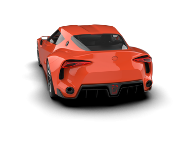 kırmızı modern yarış arabası.