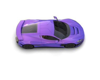 modern araba beyaz arka planda izole edildi. 3 boyutlu görüntüleme