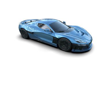 süper modern araba beyaz zemin üzerinde izole edilmiş 3 boyutlu