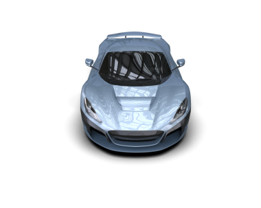 araba beyaz arkaplanda izole edildi.