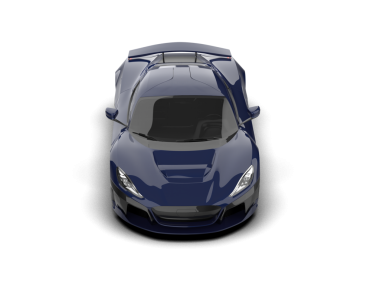 araba siyah arkaplanda izole edildi - 3 boyutlu görüntüleme