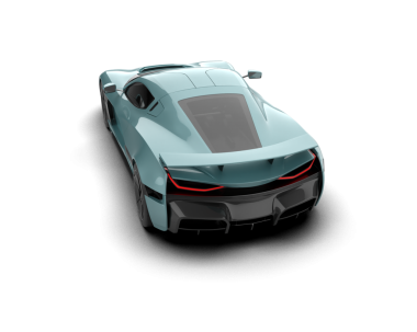 modern araba beyaz arka planda izole edildi. 3 boyutlu görüntüleme