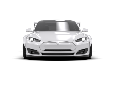 beyaz modern lüks araba