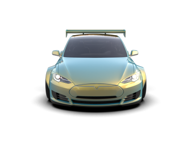 Bir arabanın 3 cg görüntüsü