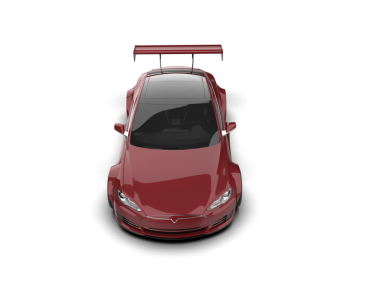 Stüdyo ortamında daha az genel bir konsept arabanın 3 boyutlu çizimi