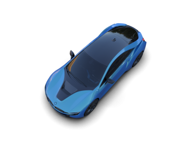 Siyah arka planda bir araba. 3d oluşturma.