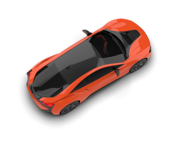 Siyah arka planı olan bir araba. 3d oluşturma.