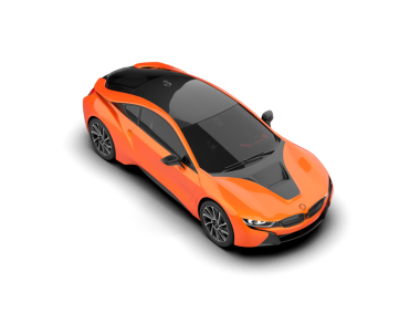 Stüdyo ortamında daha az genel bir konsept arabanın 3 boyutlu çizimi