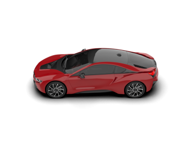 Gerçekçi kırmızı araba. Ön görünüm beyaz arkaplanda izole edildi. vektör illüstrasyonu