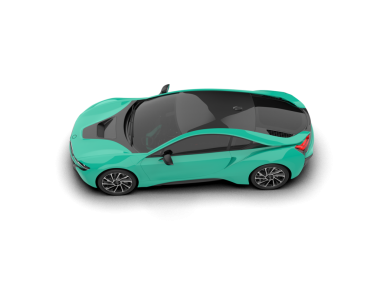 Araba beyaz arka planda izole edilmiş. 3d oluşturma