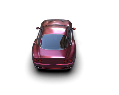 pembe modern araba 3D görüntüleme