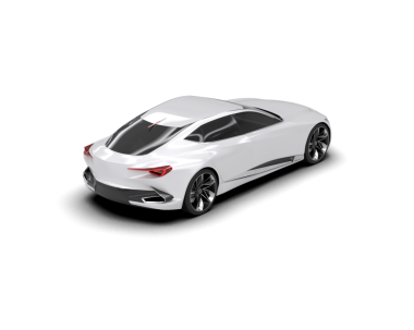 vektör modern gerçekçi beyaz araba.