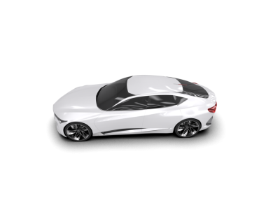 modern şehir arabası siyah arka planda izole edildi