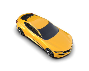 modern araba beyaz arka planda izole edildi. 3 boyutlu görüntüleme