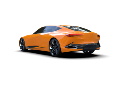 Stüdyoda daha az genel bir konsept arabanın 3 boyutlu çizimi