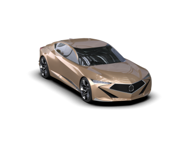 Bir arabanın 3 cg görüntüsü