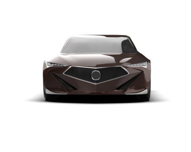 beyaz arkaplanda modern araba