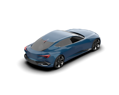 modern araba gölgesi ile beyaz üzerine izole - 3 boyutlu illüstrasyon