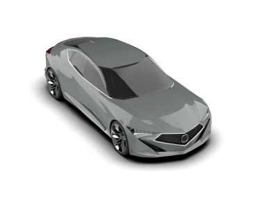 Gri arka planda modern bir araba. 3d oluşturma