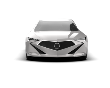 Arka planda lüks bir araba var. 3d oluşturma