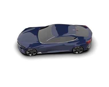 Siyah arka planda modern kompakt araba.