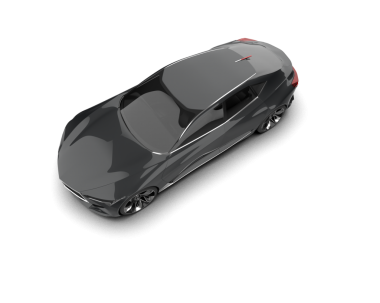 Modern bir arabanın 3 boyutlu çizimi