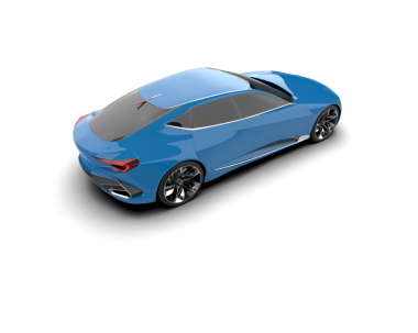 Modern araba. 3d oluşturma