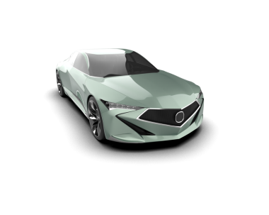 Modern lüks araba beyaz zemin üzerine.