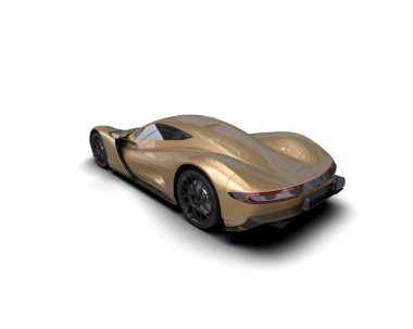 3 boyutlu lüks bir araba..