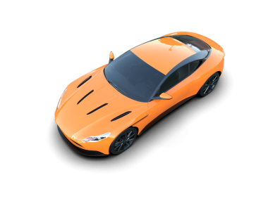 turuncu modern spor araba