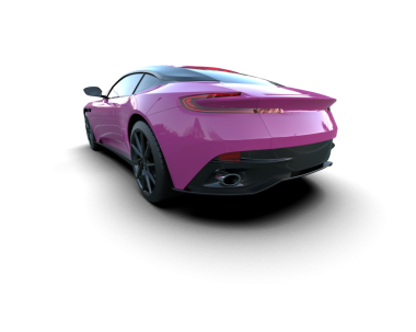 gerçekçi 3 boyutlu spor araba çizimi